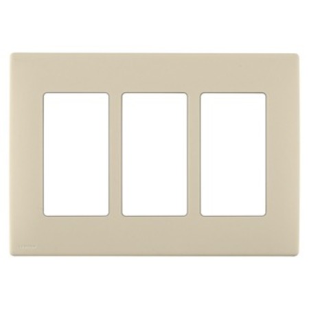 LEVITON WALLPLATES RENU 3 GANG WPLT WHISPERING WHEAT REWP3-WG